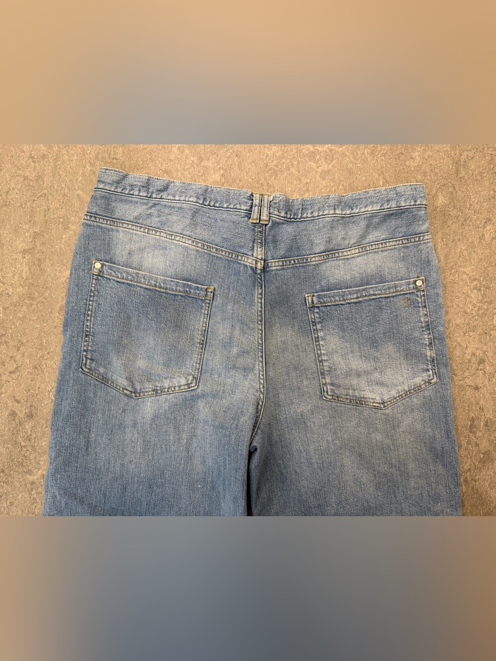 Anthropologie Pilcro Ellis Tapered Barrel Jean Sz 32 Cropped Light Wash - Picture 10 of 14